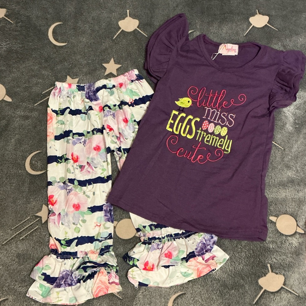 Easter Purple Little Miss Set